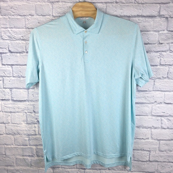 Peter Millar Summer Comfort Polo Blue Cocktail Drink Print Performance Sz 2XL - Picture 2 of 7